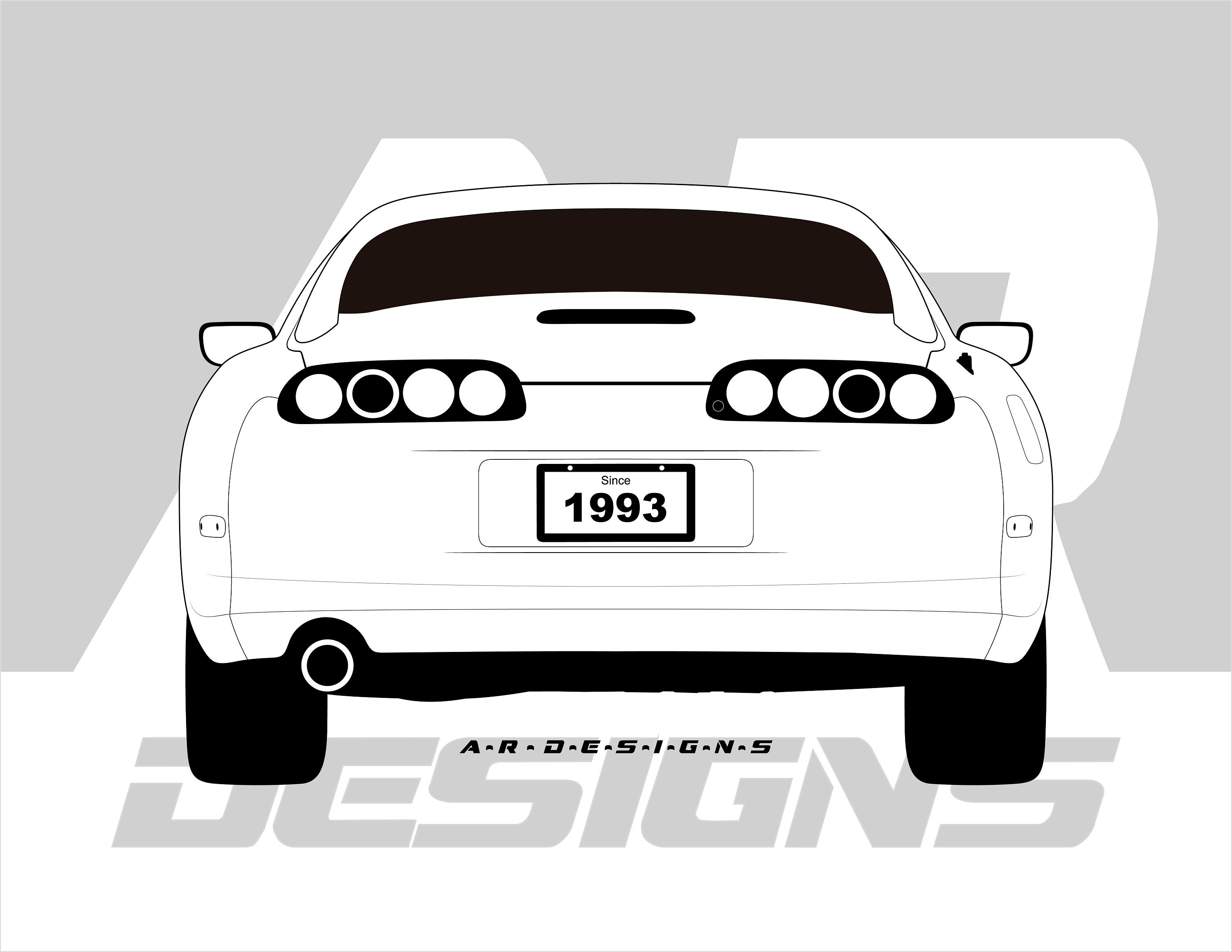 Toyota Supra MK4 Tail, PNG, JPG, SVG Etsy Norway