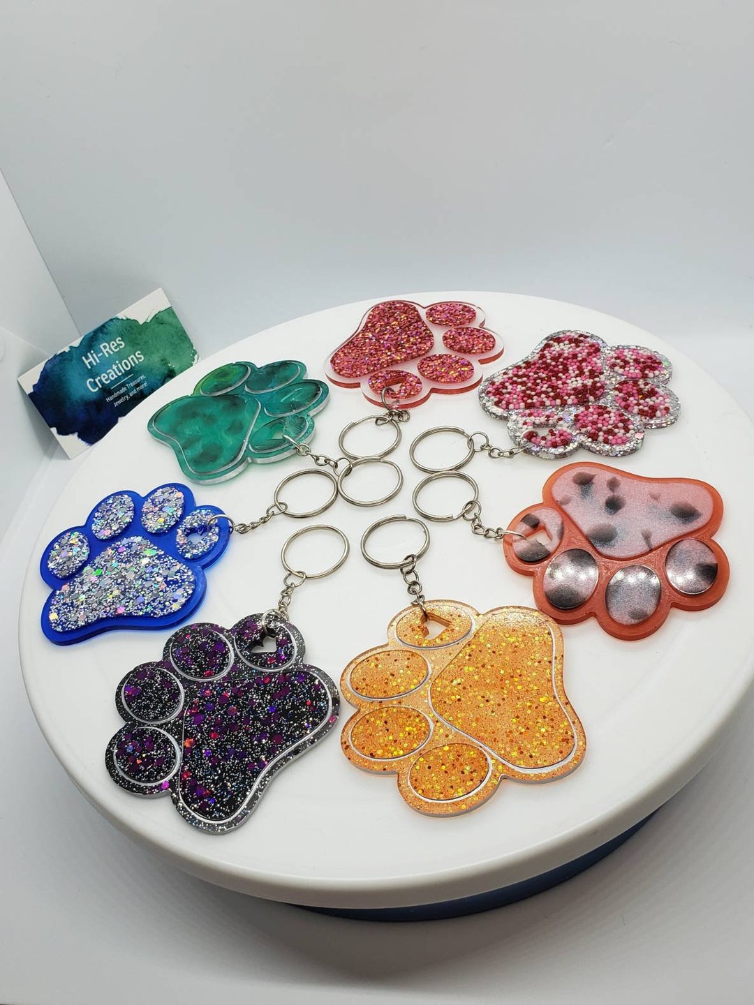 Paw Print Keychains, Puppy Paw, Dogs, Big Cats, Pets Etsy