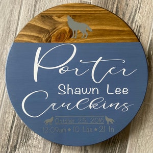 Boys Nursery Birth Sign