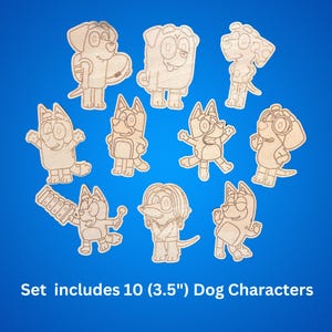 DIY Paint Kit - Cartoon Blue Dog