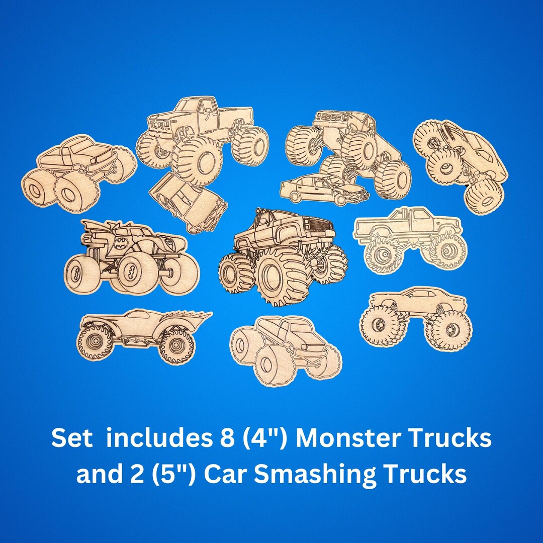DIY Paint Kit Monster Trucks Etsy