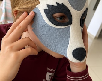 Wolf Felt Mask Sewing Pattern for Kids: Cosplay Costume (PDF Download, Letter Size