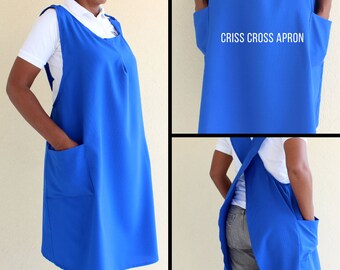 Criss Cross Apron Sewing Pattern PDF | S-M-L | Easy Sewing Pattern | Kitchen Apron Pattern | Instant Download beginner sewing pattern