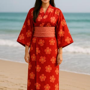 Kimono, Obi and Bow Sewing Patterns: Adult Cosplay Costume (PDF Pattern)