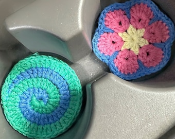 Sous-verres de voiture personnalisés, accessoires de voiture mignons, décor de voiture au crochet, cadeau de voiture neuve, porte-gobelet de voiture de fleur de fruits, idées cadeaux de décoration de voiture mignonnes pour elle