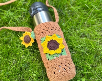 Joli porte-bouteille, porte-bouteille au crochet pour la randonnée quotidienne, sac bandoulière, sac à bandoulière pour bouteille de festival, accessoires de voyageur