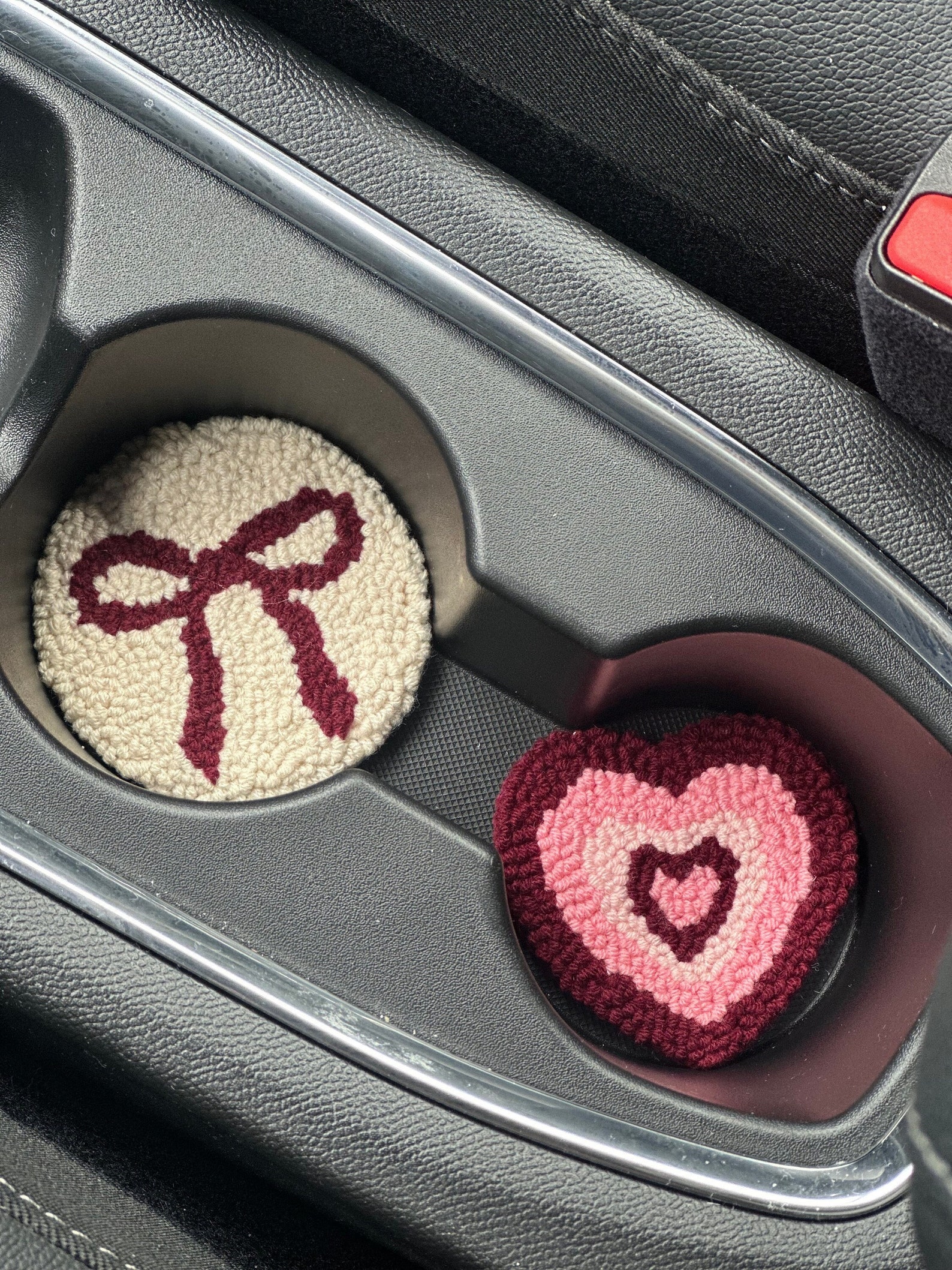 Pink Car Coasters