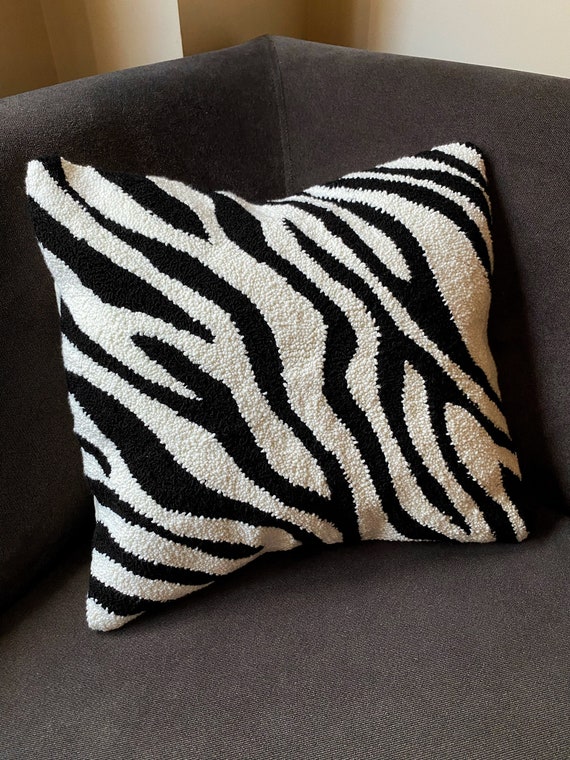 Fodera per cuscino in lana e iuta intrecciata a mano: cuscino per panca Boho, 45 x 45 cm - Italia