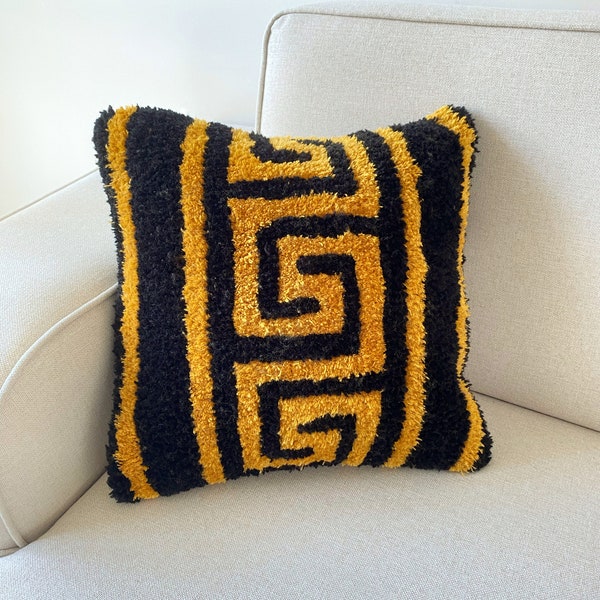 Greek Key Pillow Etsy