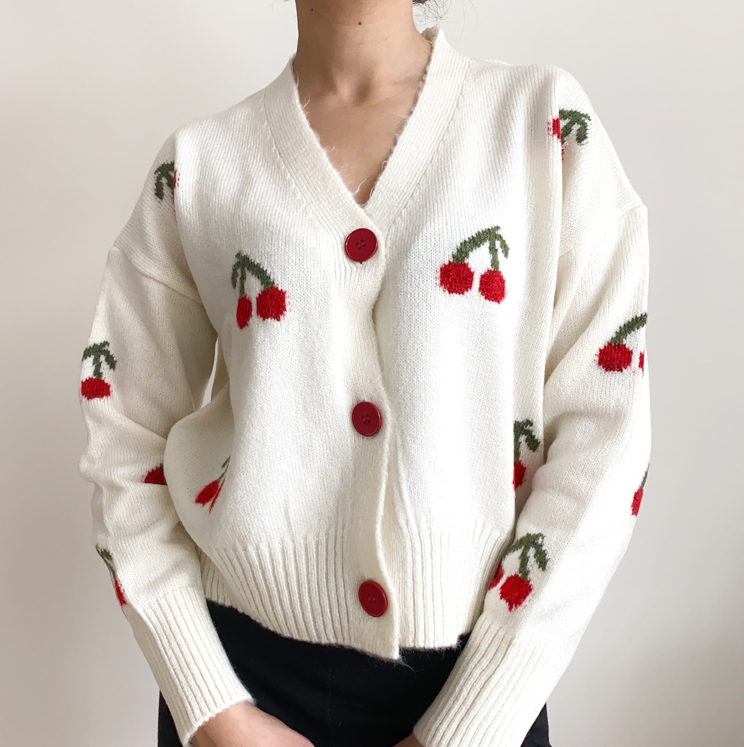 Nrmvnmi Womens 3/4 Sleeve Cardigans Trendy Floral Printed