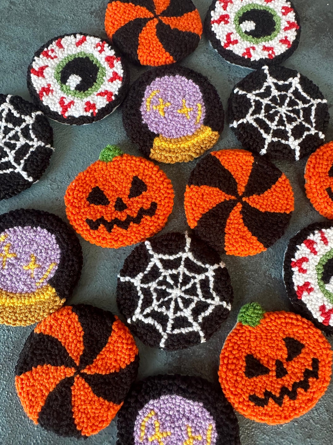 Spooky Coasters,cute Halloween Accessories Interior,pumpkin Car Cup