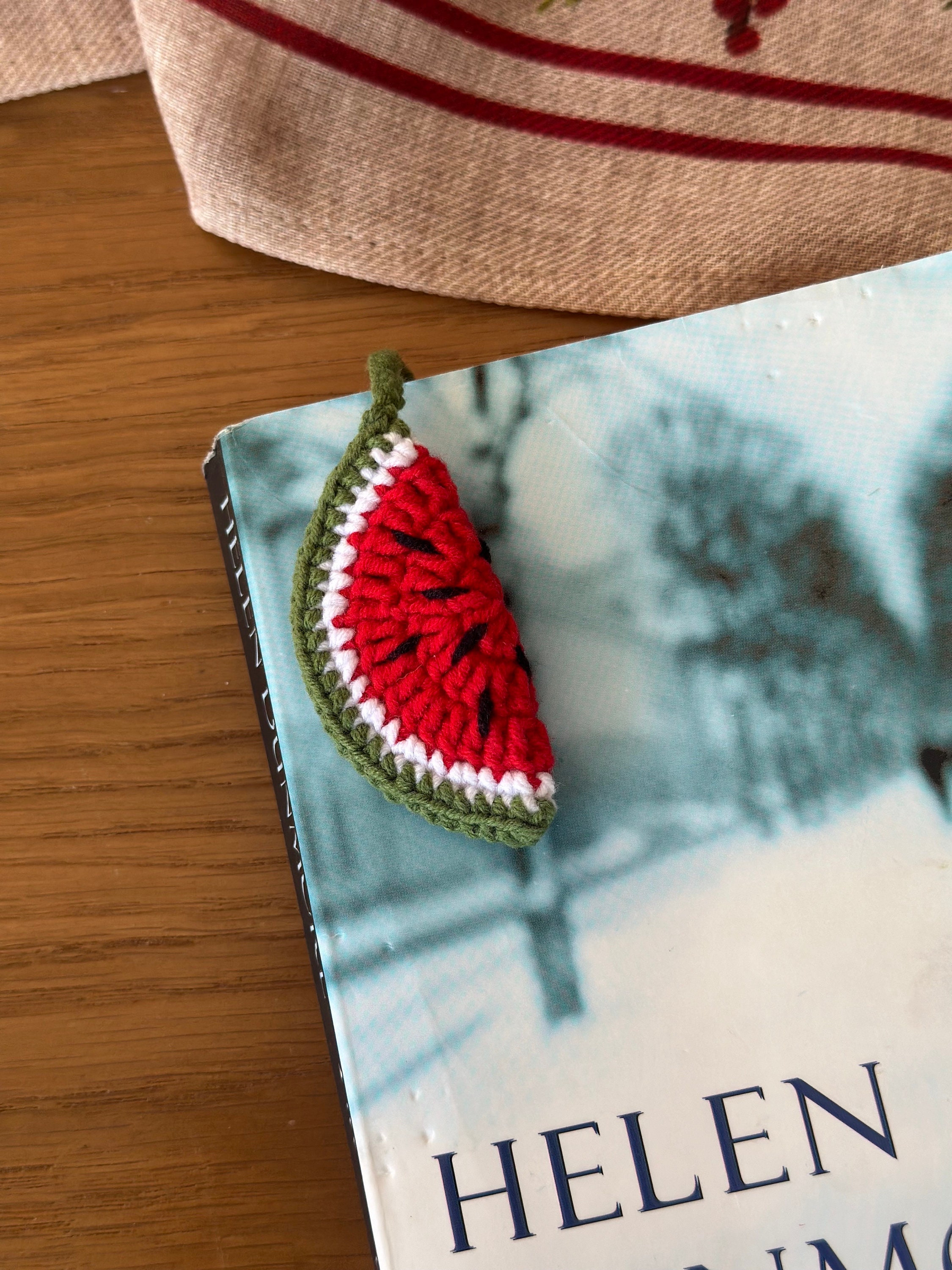 Cute Strawberry Crochet Bookmark,fruit Book String Accessories,handmade ...