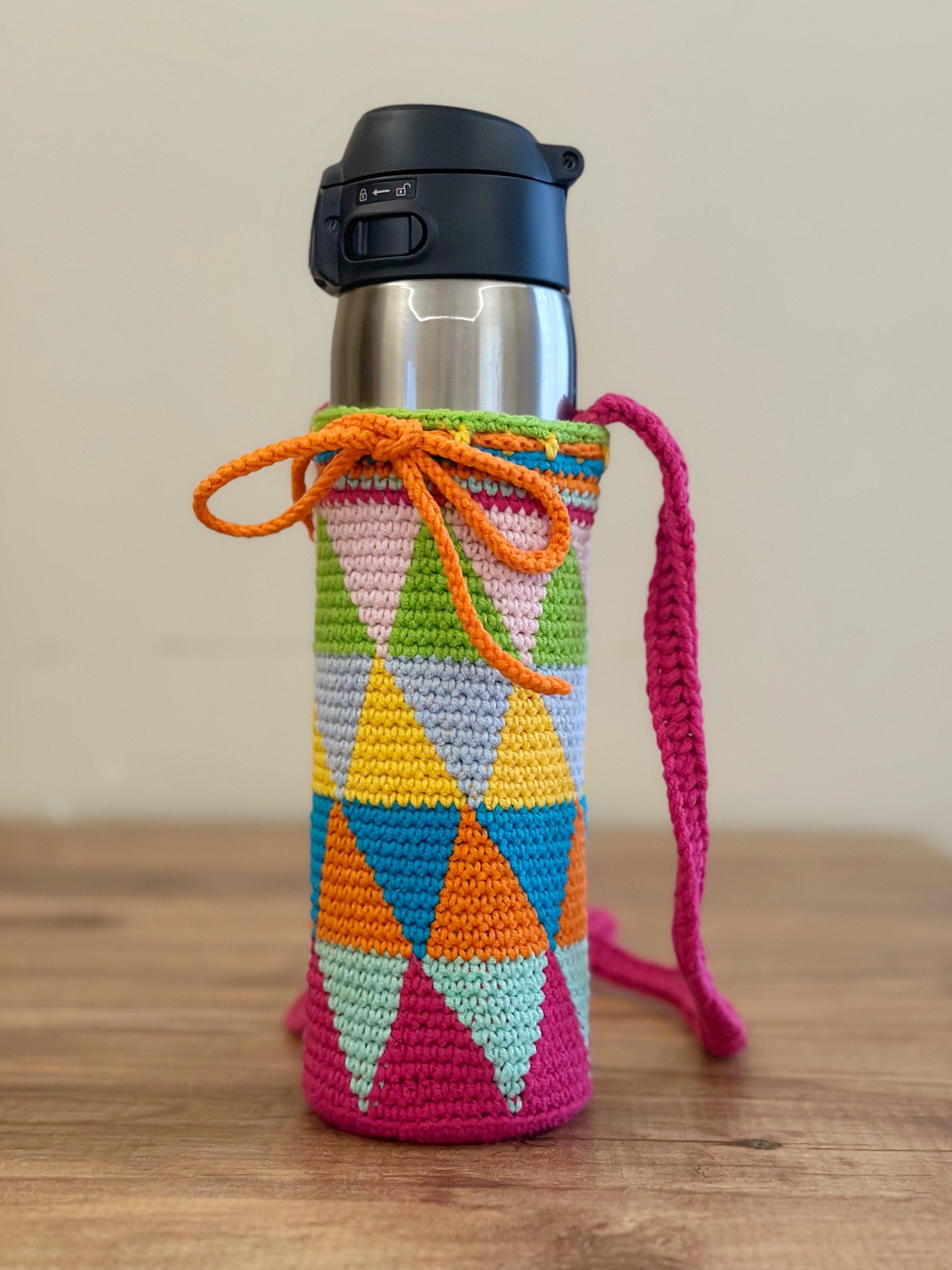 Cute Colorful Wayuu Bottle Holder,handmade Water Bottle Carrier