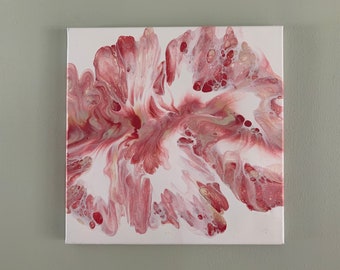 Vloeibare kunst - Acryl Pour Painting - Kersenbloesem