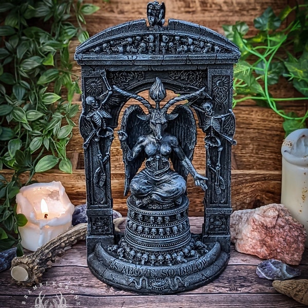 Baphomet's Temple Statue - The Witch Lord | Devotional, Religious and Magical Statuary for Pagans, Witches, Cunningfolk and Conjure Workers