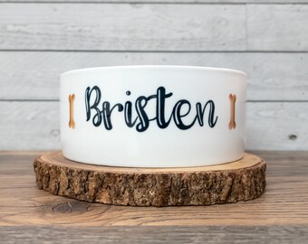 Personalized Pet Food Bowl