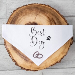 Best Dog Wedding slide-on bandana