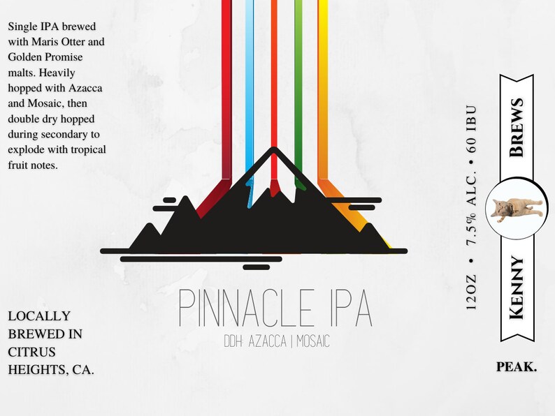 Custom Homebrew Beer Labels, Personalized Gift for Home Brewer