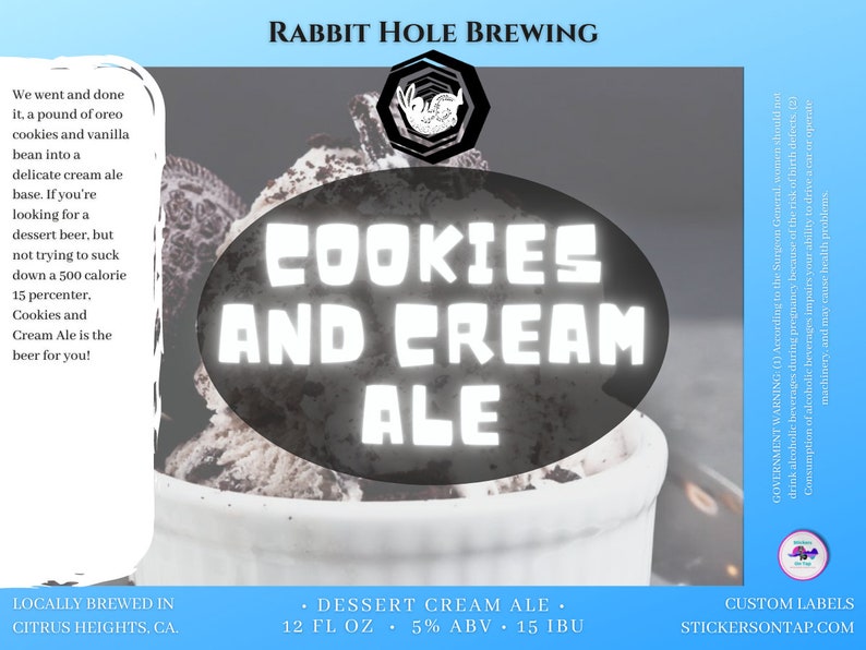 Custom Homebrew Beer Labels, Personalized Gift for Home Brewer