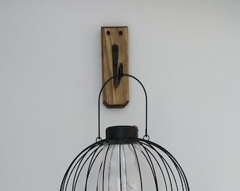Hanging lantern or light bracket, hook, holder, farmhouse style