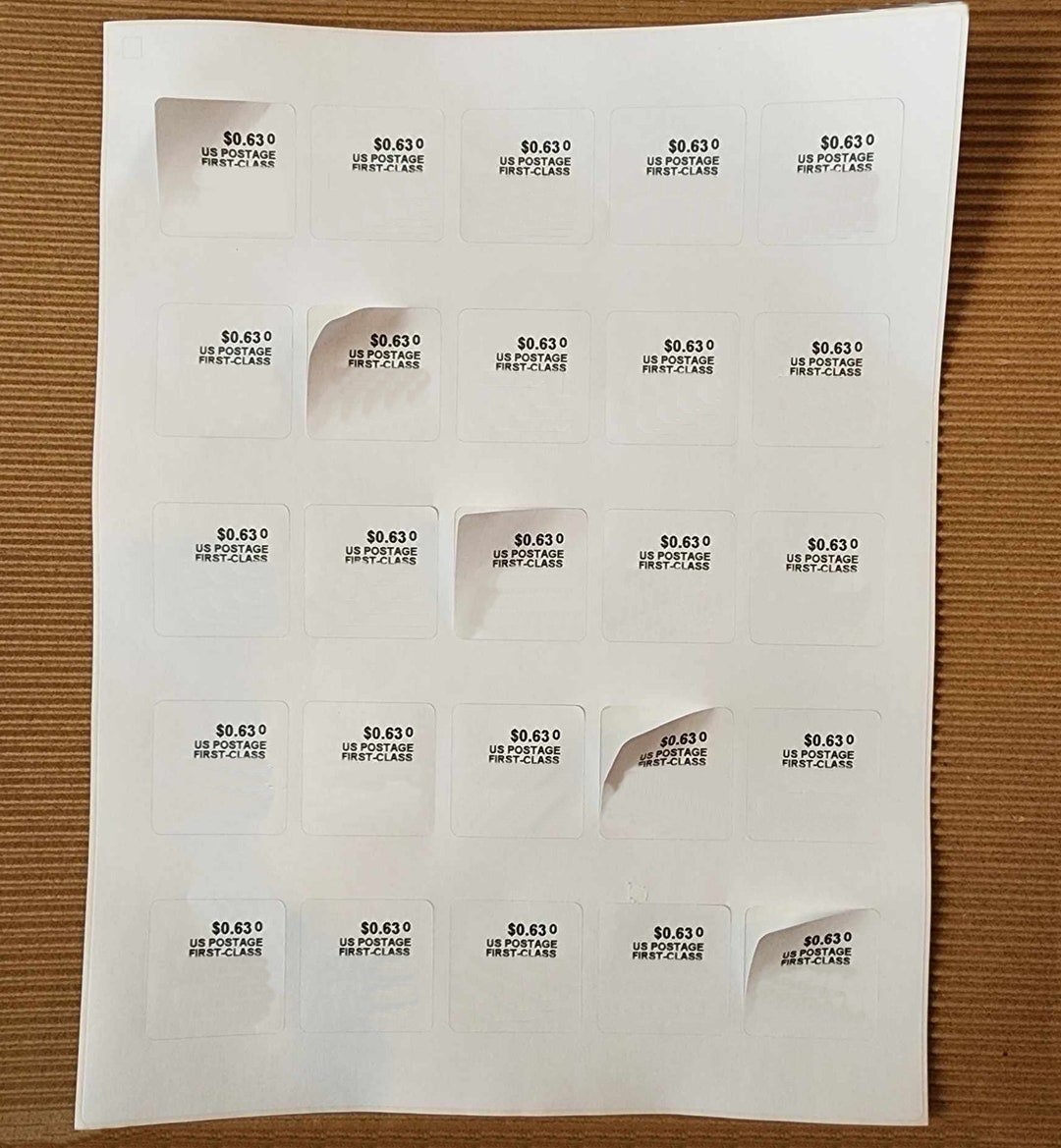 Stamps Label Sheet SVG Template Net Stamps Cut Out SVG Etsy
