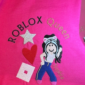 Roblox, Peace, Love, Roblox Tee Shirt , Girl Gift Embroidered T