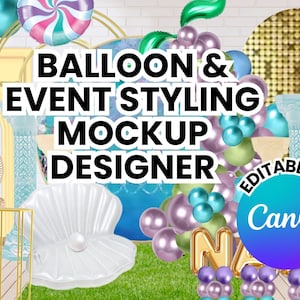 Balloon and Event Decor Mockup Designer