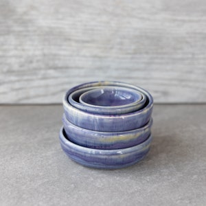 Small Purple Bowls // Small Pottery Bowls // Charcuterie Bowls