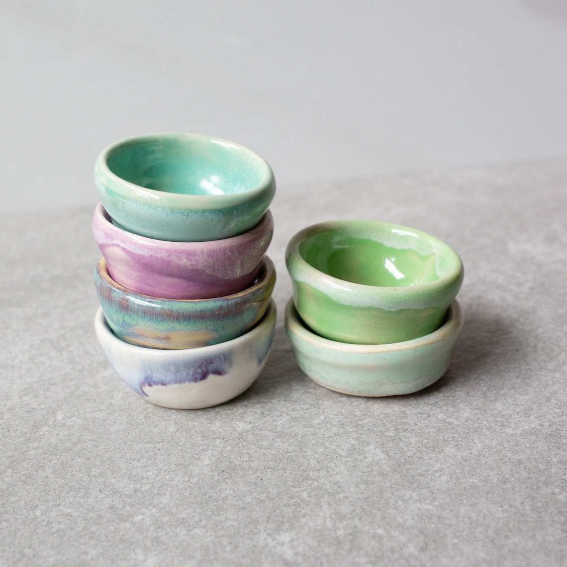 Extra Small Condiment Bowls // Handmade Tiny Bowls // 1 Etsy