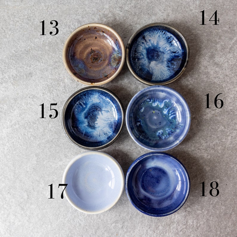 Ring Dishes // Handmade Tiny Dishes // Condiment Dishes image 6