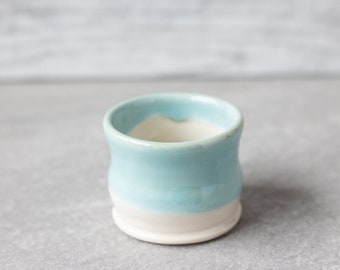 Handmade Espresso Cup // Sake Cup // 2.5 oz Tiny Cup // Pottery Matcha Cup