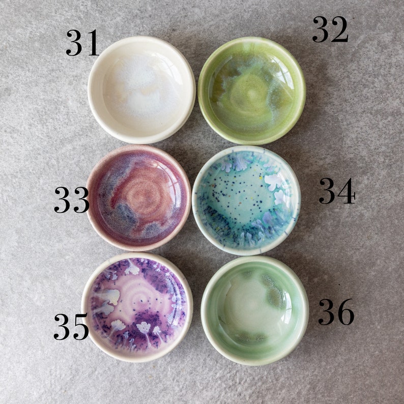 Ring Dishes // Handmade Tiny Dishes // Condiment Dishes image 9