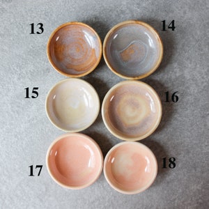 Ring Dish // Extra Small Condiment Bowls // Handmade Tiny Bowls image 6