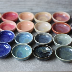 Ring Dish // Extra Small Condiment Bowls // Handmade Tiny Bowls image 2