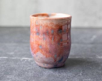 Japanese Tea Cup // Handmade Pottery Cup // Small Ceramic Tumbler