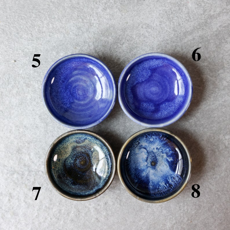 Ring Dish // Extra Small Condiment Bowls // Handmade Tiny Bowls image 4
