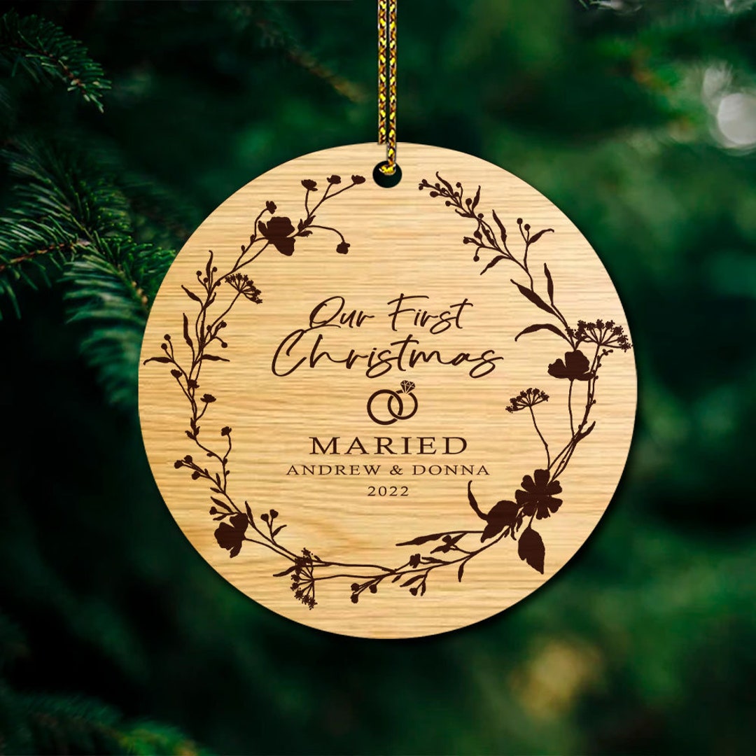Personalized Christmas Ornament Our First Christmas Ornament - Etsy