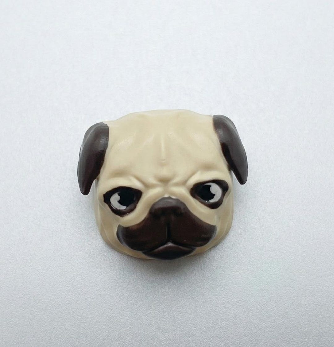 Grumpy Pug Keycap, Handmade Resin Dog Mama Artisan Keycap, Gamer Gift ...