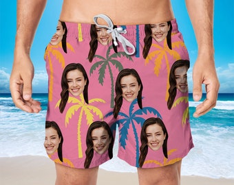 Chickle Mens Print Summer Beach Holiday Shorts L Blue White Chickle Mens Print Summer Beach Holiday Shorts L Blue White