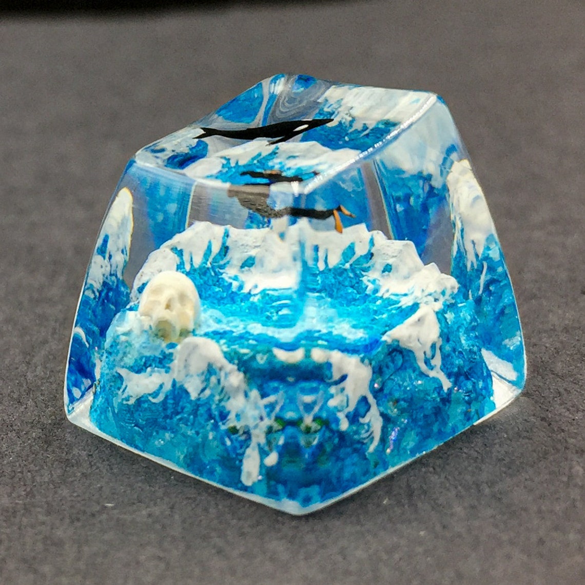 Diver Keycap, Ocean Lover Keycap, Whale Keycap, Artisan Keycap ...