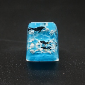 Scuba Diver Keycap, Whale keycap, underwater keycap, Gift for Sea lover,  Cherry MX Keycap, Mechanical Keyboard, Collectable keycap