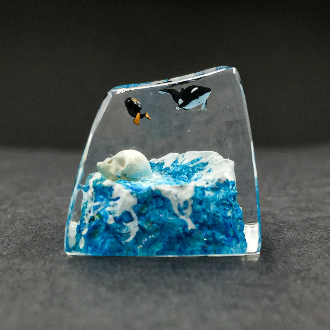 Diver Keycap, Ocean Lover Keycap, Whale Keycap, Artisan Keycap ...