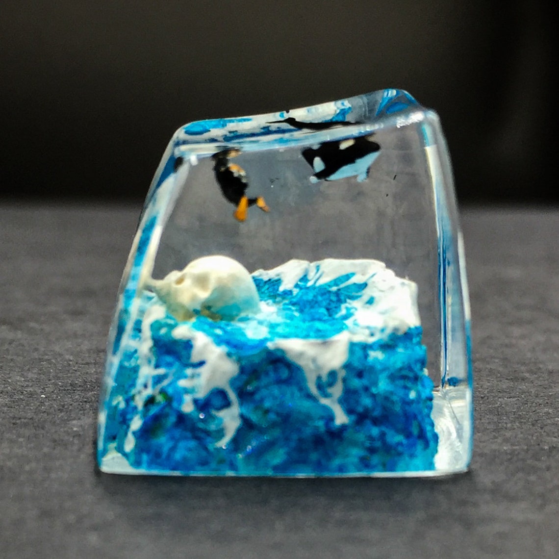 Diver Keycap, Ocean Lover Keycap, Whale Keycap, Artisan Keycap ...