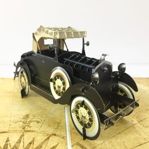 Cartão de felicitações pop-up 3D Carro antigo, presente para amante de carros antigos, cartão pop-up surpresa, presente para o pai, presente para o avô