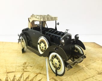 Biglietto d'auguri pop-up 3D con auto d'epoca, regalo per gli amanti delle auto d'epoca, biglietto pop-up a sorpresa, regalo per pop, regalo per il padre, regalo per il nonno