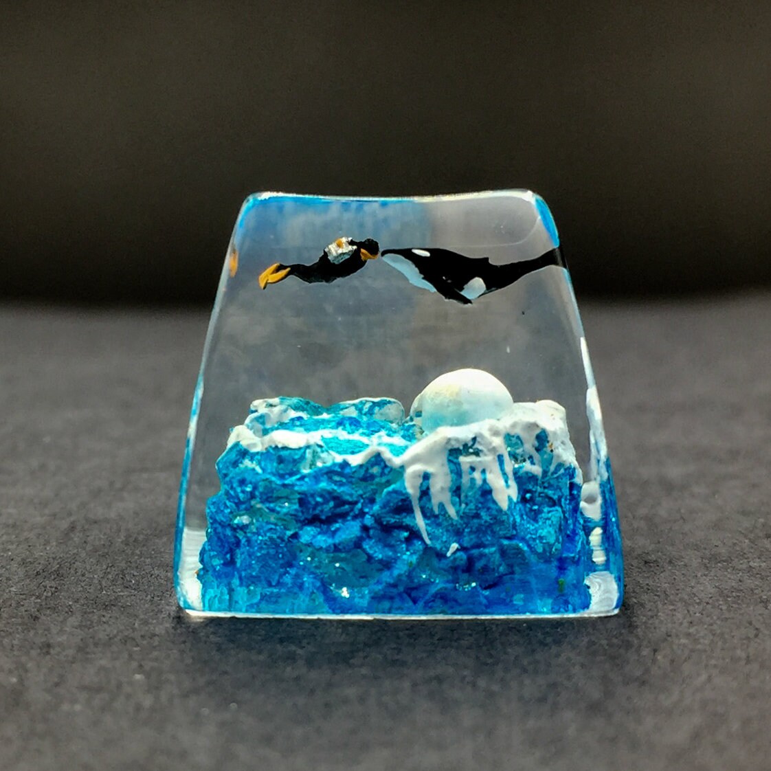 Diver Keycap, Ocean Lover Keycap, Whale Keycap, Artisan Keycap ...