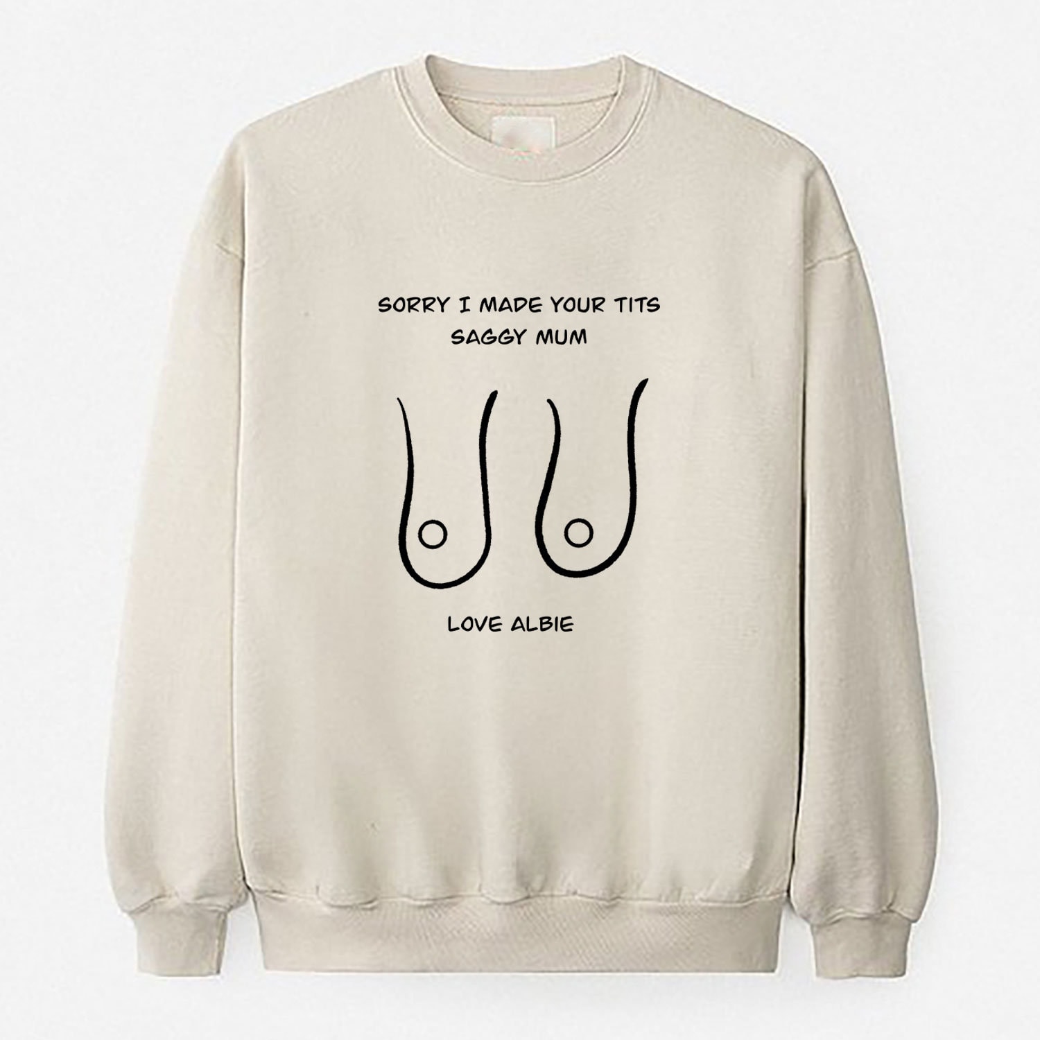 I love big heavy saggy boobs Long Sleeve T-Shirt