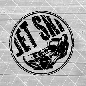 SVG - Jet Ski, Lake, Boating, Jetski, Jet Skier, Vector, Digital Download for Cricut (svg, pdf, png, jpg files)