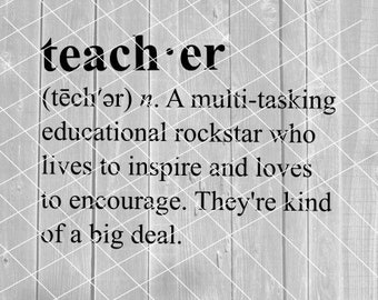Download Teacher Definition Svg Etsy