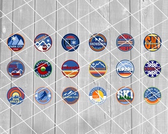 SVG — pakiet 18 ośrodków narciarskich na Epic Pass, zachodnia Ameryka Północna, warstwy, narty, snowboard, pobieranie dla Cricut (pliki svg, png, pdf i jpg)